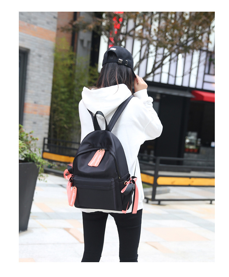 批发 牛津布双肩包新款韩版女包百搭大容量书包旅行背包 168-360示例图9