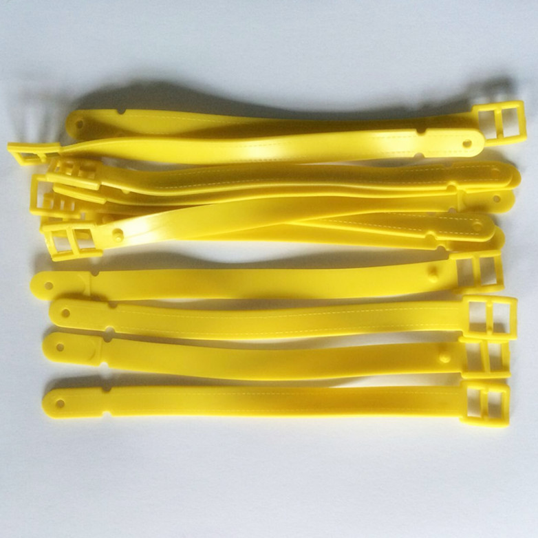 PVC行李牌挂绳透明绳 行李牌带子 软胶吊带颜色定制PVC塑料挂带示例图7
