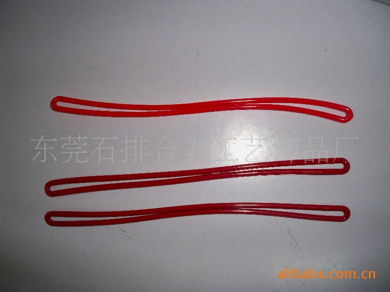 PVC行李牌挂绳透明绳 行李牌带子 软胶吊带颜色定制PVC塑料挂带示例图5