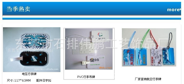 伟鹏提供塑料行李牌 吊牌正面印刷LOGO 塑料创意挂牌厂家直销示例图3