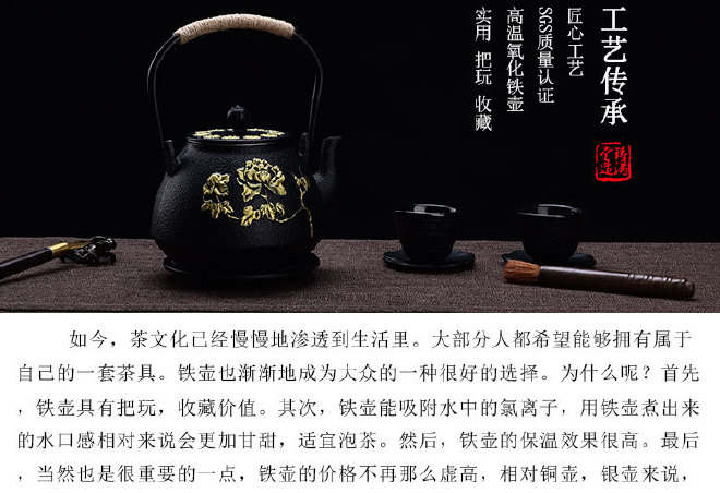 铁壶特价 铁壶铸铁 日本无涂层生铁壶老铁壶煮水茶壶茶具 铁茶壶示例图3