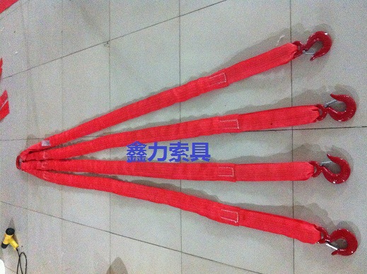 柔性吊带多肢索具 圆形组合成套吊具 4腿组合吊索具示例图4