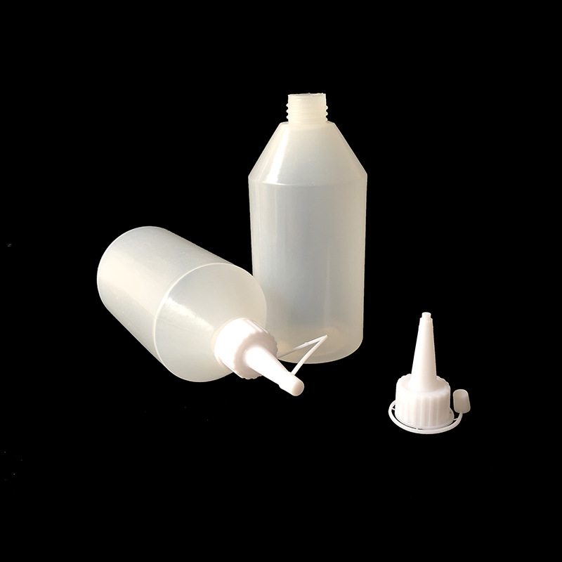250ml水精灵颜料塑料瓶胶水瓶金粉瓶尖嘴瓶美缝剂瓶闪光胶瓶PE示例图3