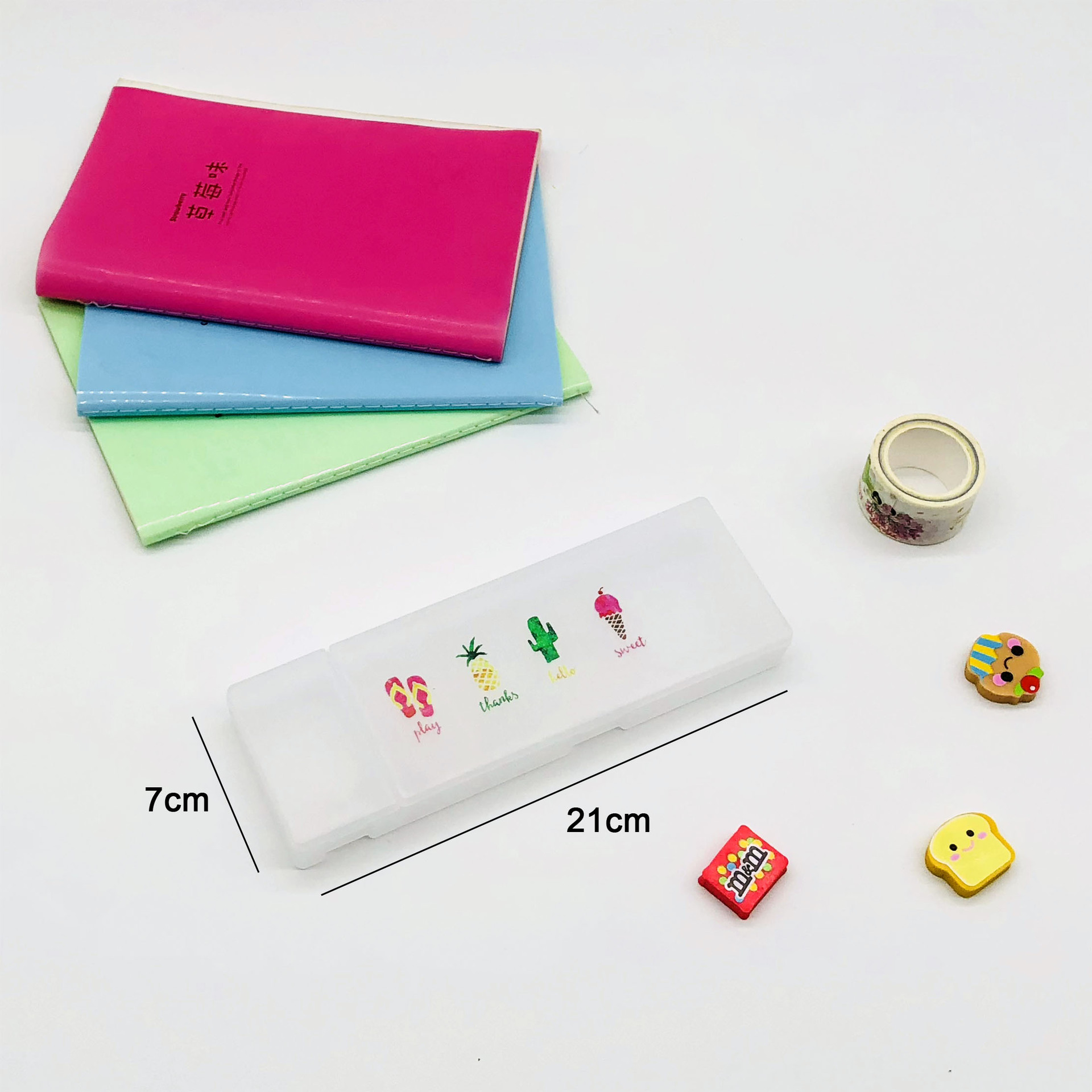 多功能文具盒学生简约韩版小清新可爱铅笔盒创意网红笔袋抖音示例图9