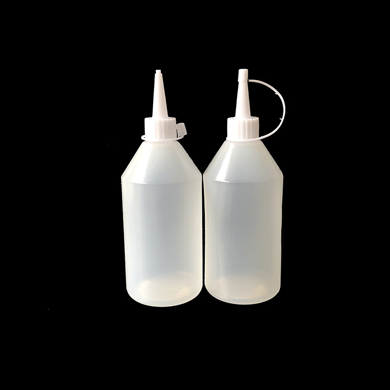 250ml水精灵颜料塑料瓶胶水瓶金粉瓶尖嘴瓶美缝剂瓶闪光胶瓶PE示例图4