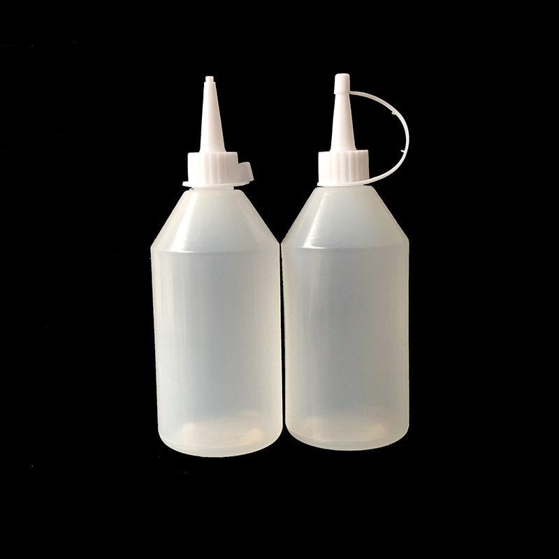 250ml水精灵颜料塑料瓶胶水瓶金粉瓶尖嘴瓶美缝剂瓶闪光胶瓶PE示例图5