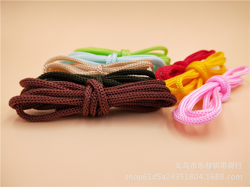 1800D绳空芯绳丙纶绳束口绳彩色绳编织绳八股绳PP黑色白色彩色绳示例图7