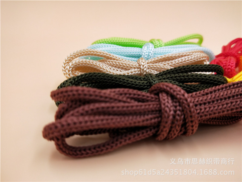 1800D绳空芯绳丙纶绳束口绳彩色绳编织绳八股绳PP黑色白色彩色绳示例图8