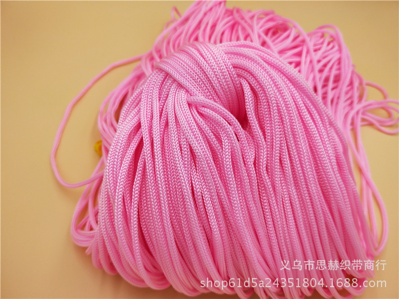 1800D绳空芯绳丙纶绳束口绳彩色绳编织绳八股绳PP黑色白色彩色绳示例图24