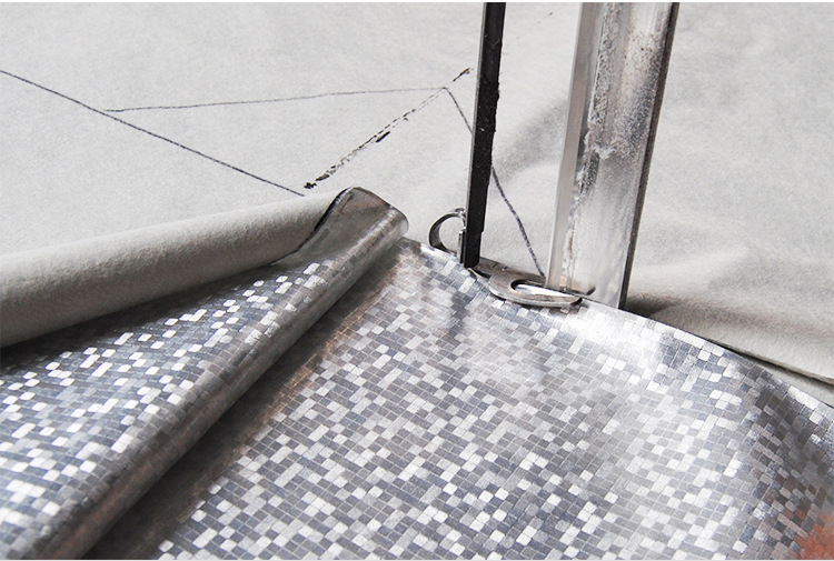 工厂直供可定制多种车衣布料3D立体方格铝膜防水防晒电动车车衣示例图3