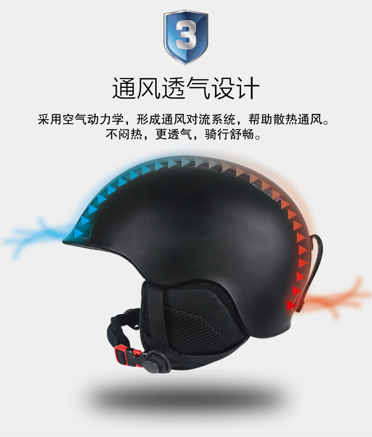 儿童滑雪头盔加厚保暖安全帽一体成型冰雪运动用品滑雪头盔厂销示例图20