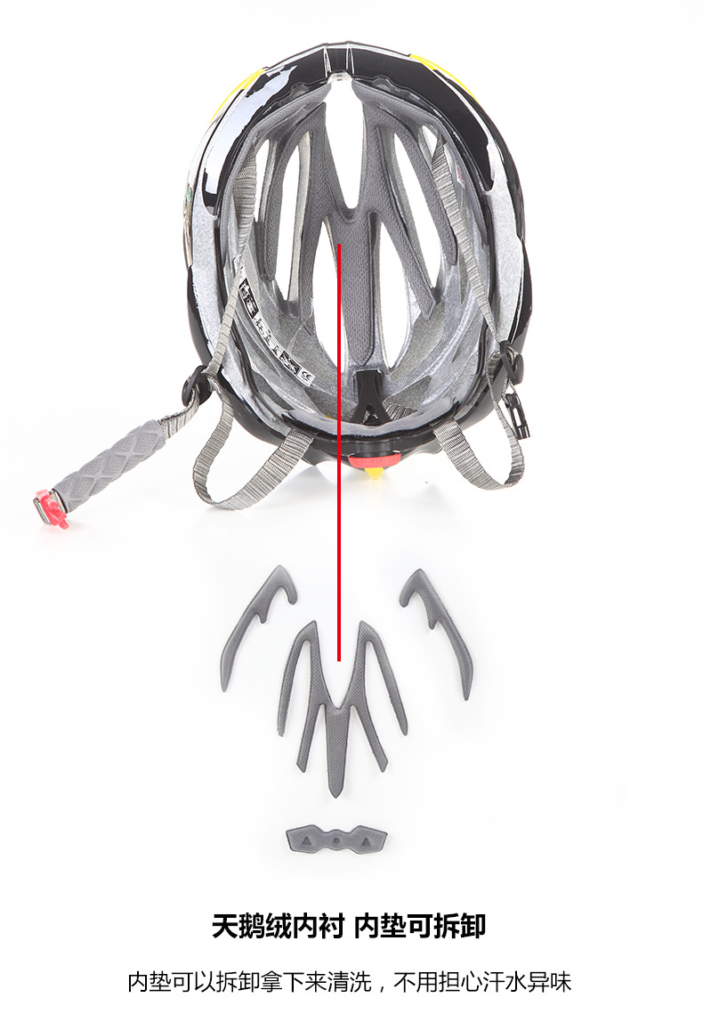 厂家直销批发骑行头盔单车头盔一体成型自行车头盔速滑头盔安全帽示例图13