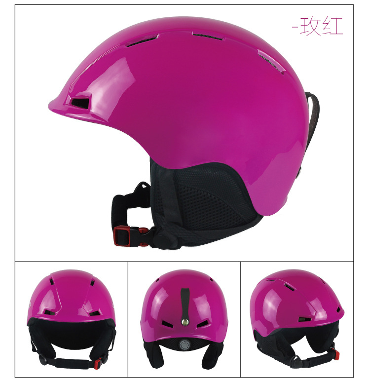 儿童滑雪头盔加厚保暖安全帽一体成型冰雪运动用品滑雪头盔厂销示例图29