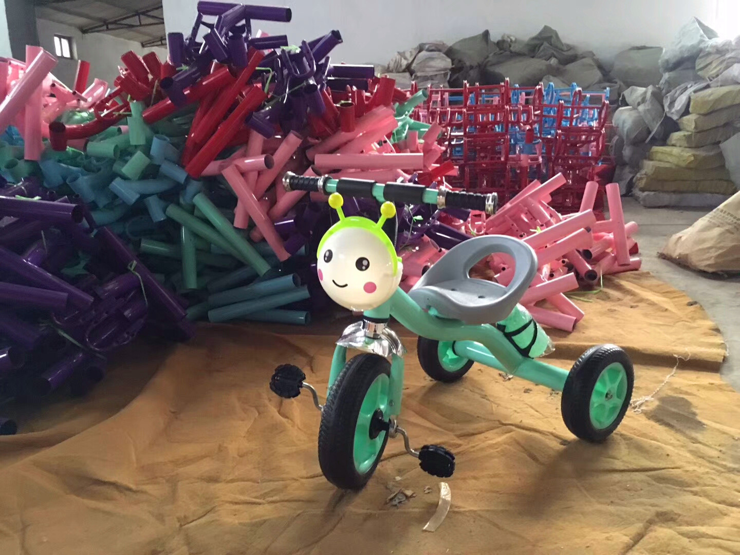 婴幼儿童三轮车脚踏车折叠1-3-5旋转座椅宝宝手推车童车 一件代发示例图11