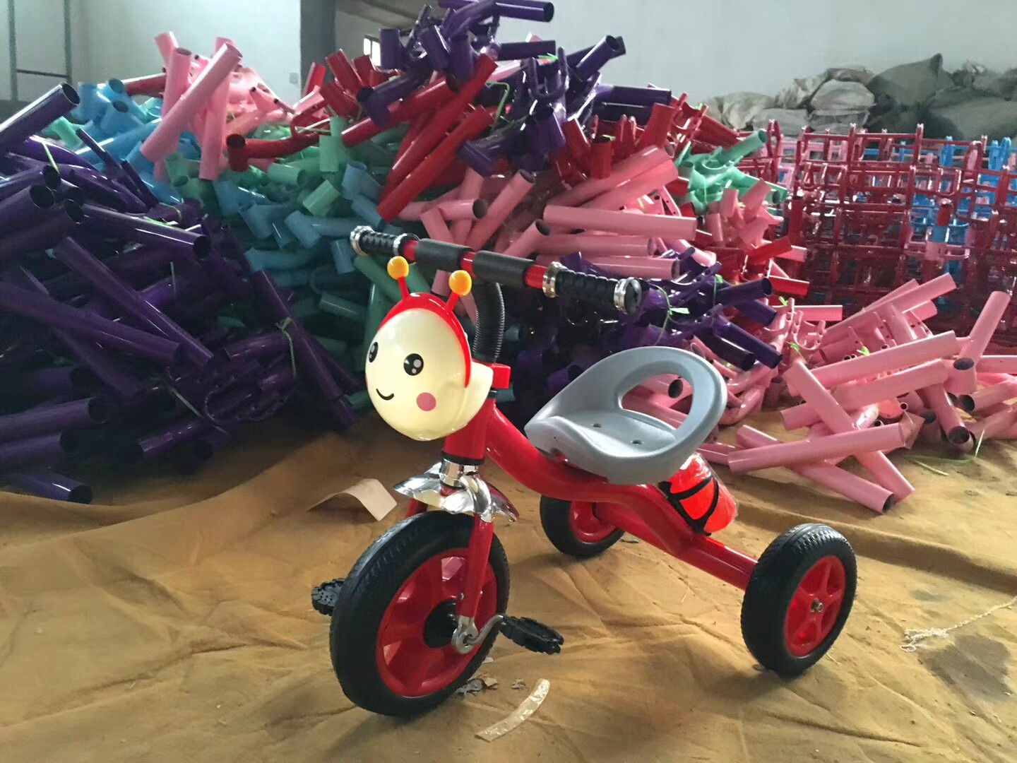 婴幼儿童三轮车脚踏车折叠1-3-5旋转座椅宝宝手推车童车 一件代发示例图9