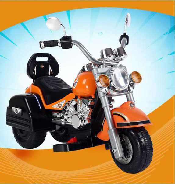 新款哈雷儿童电动车 三轮车摩托车 小孩玩具车可坐人宝宝儿童车示例图4