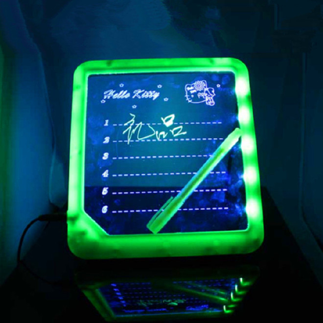 厂家直销留言发光板手写荧光板 创意广告板发光板 LED电子荧光板示例图2