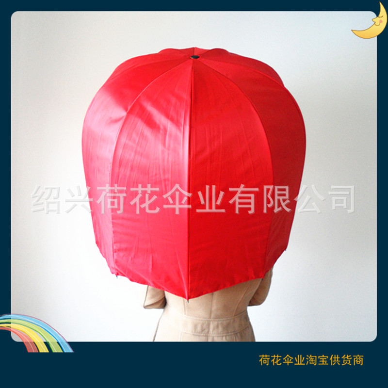 出口欧美创意帽子伞 防风头盔伞 阿波罗长柄手开晴雨伞 来样定做示例图24