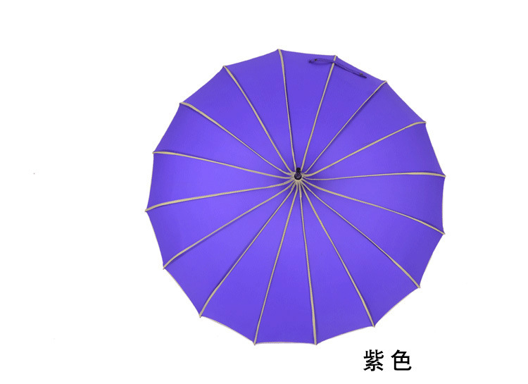 宝塔伞包边直杆单点点包边长柄公主 遮阳清新创意摄影复古晴雨伞示例图22