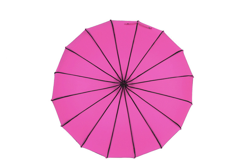 宝塔伞包边直杆单点点包边长柄公主 遮阳清新创意摄影复古晴雨伞示例图3