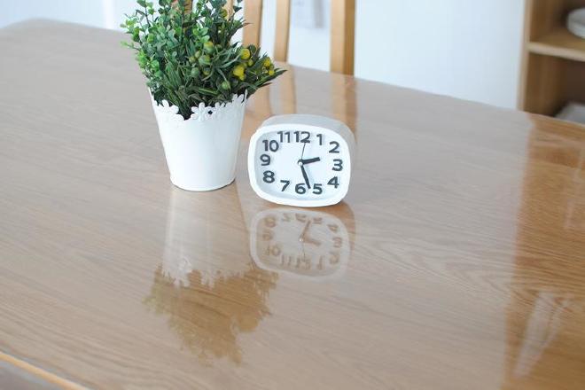 透明软玻璃桌面保护桌垫PVC餐桌布防水油玻璃水晶板茶几免洗示例图1