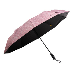 雨伞晴雨两用三折伞黑胶防紫外线遮阳伞防晒折叠男女用伞可印logo示例图9