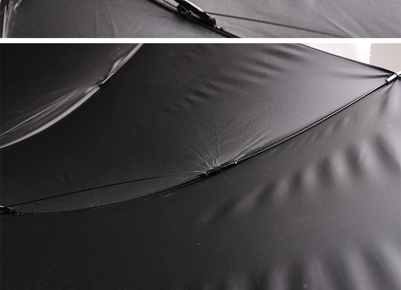 雨伞晴雨两用三折伞黑胶防紫外线遮阳伞防晒折叠男女用伞可印logo示例图24