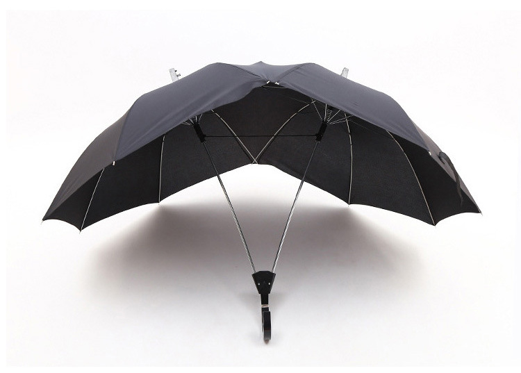 厂家直销情侣双人伞双顶双杆连体日韩时尚个性雨伞批发示例图11
