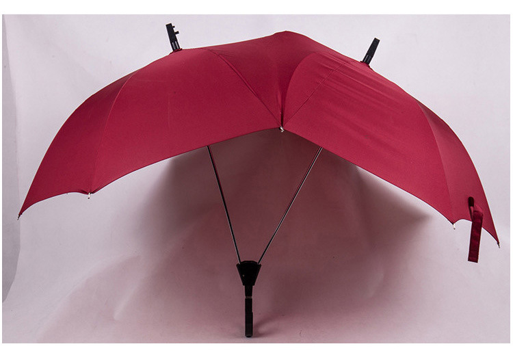 厂家直销情侣双人伞双顶双杆连体日韩时尚个性雨伞批发示例图18