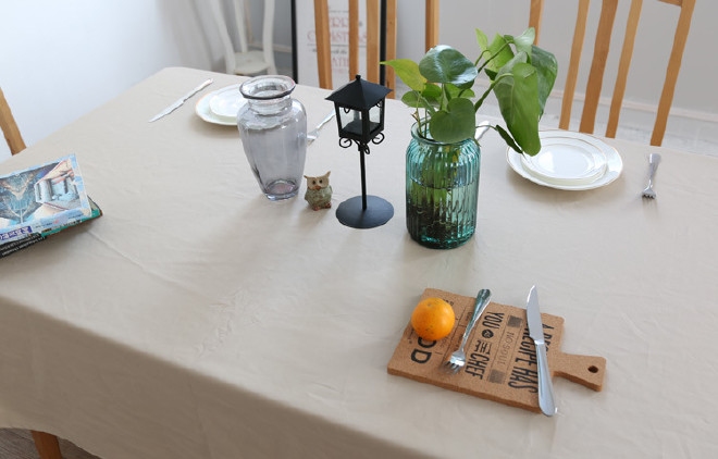 北欧餐桌布 欧美简约现代桌布长方形西餐咖啡厅台布 英文字母示例图6