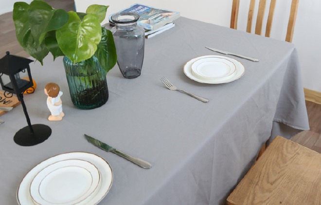 北欧餐桌布 欧美简约现代桌布长方形西餐咖啡厅台布 英文字母示例图18