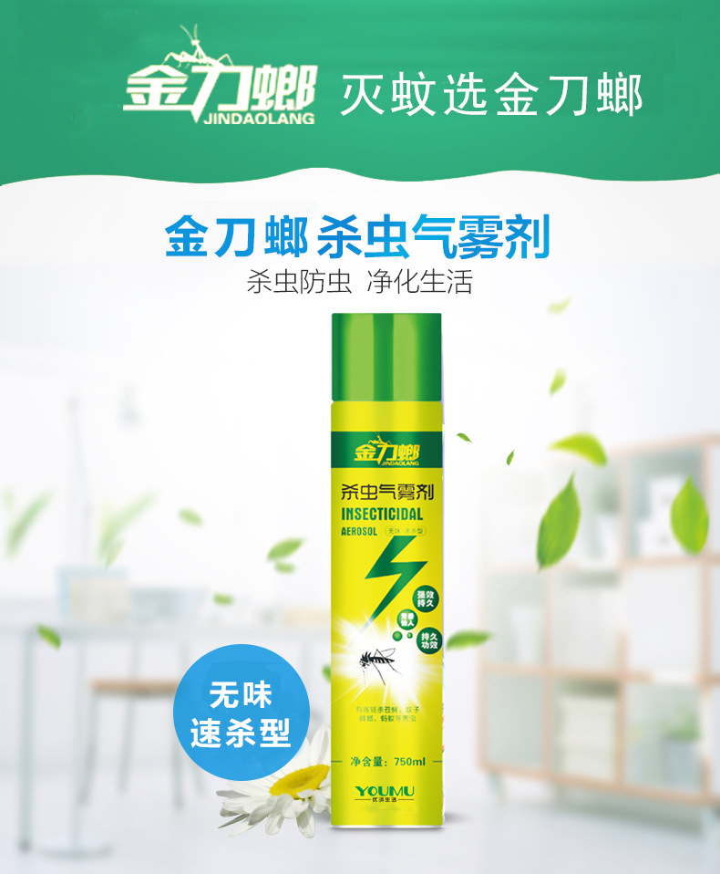 厂家自产自销 杀虫气雾剂 价格优惠 无色无味 长效配方杀虫气雾剂示例图6
