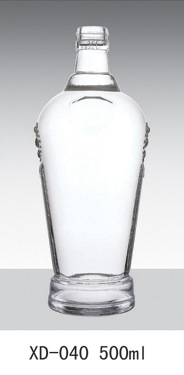 厂家直销 爆款新款 高档玻璃酒瓶 白酒 葡萄酒密封玻璃瓶烤花定做示例图11