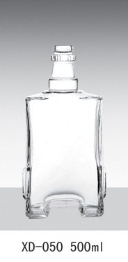 厂家直销 爆款新款 高档玻璃酒瓶 白酒 葡萄酒密封玻璃瓶烤花定做示例图1