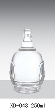 厂家直销 爆款新款 高档玻璃酒瓶 白酒 葡萄酒密封玻璃瓶烤花定做示例图3