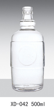 厂家直销 爆款新款 高档玻璃酒瓶 白酒 葡萄酒密封玻璃瓶烤花定做示例图9