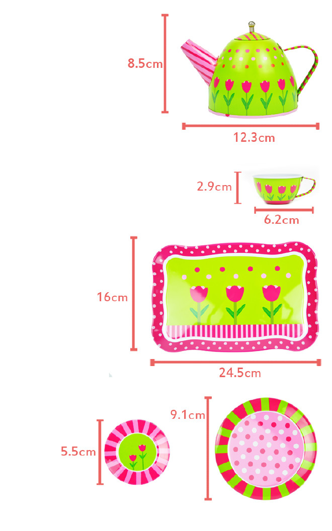 厂家制作儿童玩具茶壶茶碟茶杯全套系列示例图1