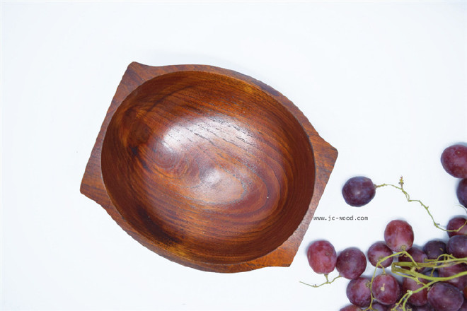 厂家定制经典款式特色不规则形状整木木碗木质金宝碗元宝碗示例图5