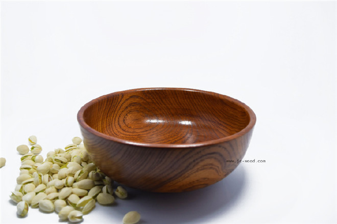 厂家直销酸枣木实木木质圆果盘木碗定制尺寸形状示例图3