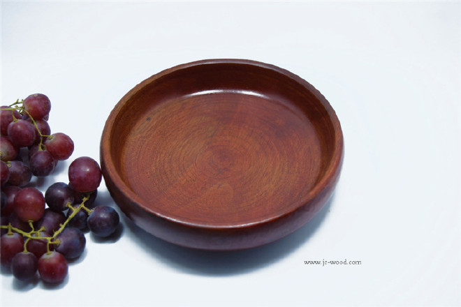 手工制作美观实用酸枣木整木圆形木盘木质餐盘托盘茶盘示例图11