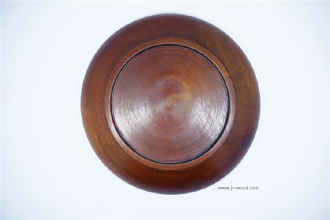 手工制作美观实用酸枣木整木圆形木盘木质餐盘托盘茶盘示例图5