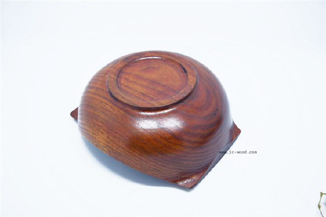 厂家定制经典款式特色不规则形状整木木碗木质金宝碗元宝碗示例图6