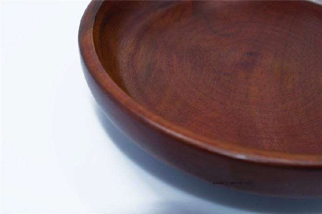 手工制作美观实用酸枣木整木圆形木盘木质餐盘托盘茶盘示例图7