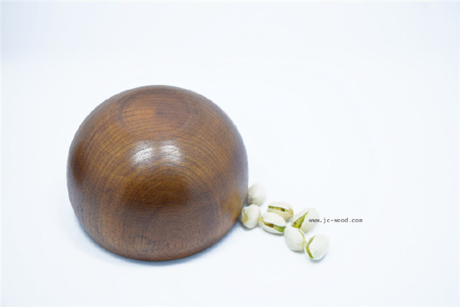 厂家设计销售定制实木质圆碗木质工艺品碗小饭碗耐摔隔热示例图9