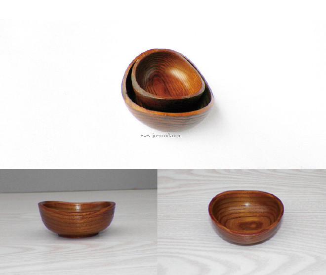 热销木质金宝碗特色创意木质碗零食碗个性果盘零食盘盛器雕刻示例图7