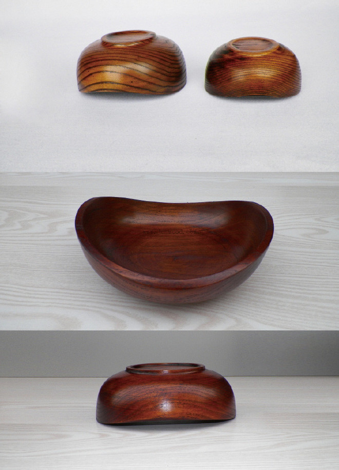 热销木质金宝碗特色创意木质碗零食碗个性果盘零食盘盛器雕刻示例图6