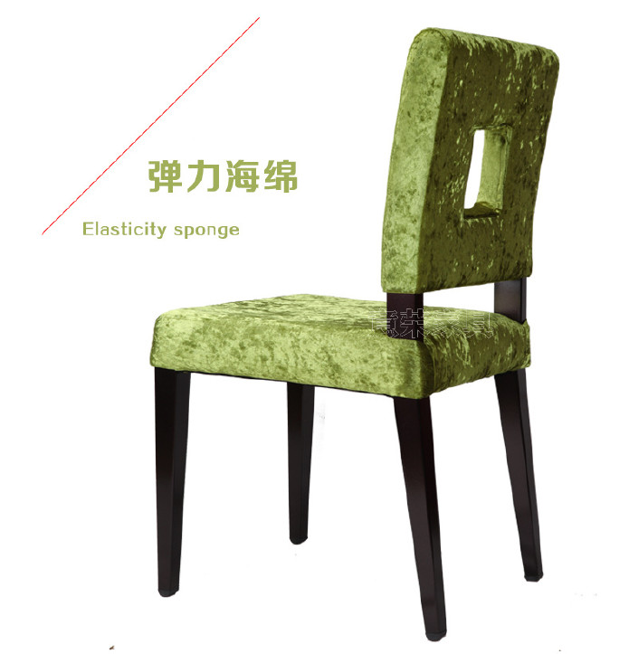 个性铁艺奶茶店餐椅西餐厅休闲椅酒店软包椅金属软包椅金属餐厅椅示例图8