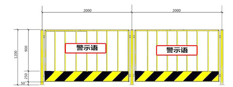 定制生产工地基坑临边护栏 现货建筑施工防护网 工程安全围栏示例图8