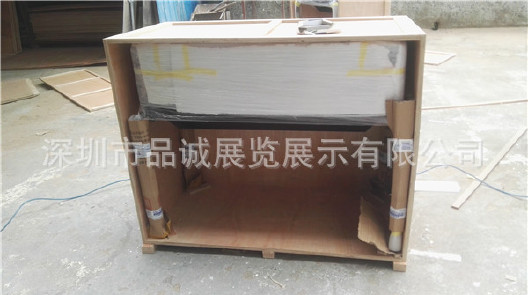 深圳龙华交通局展厅样品展示柜 定做高端木制烤漆展示柜示例图17