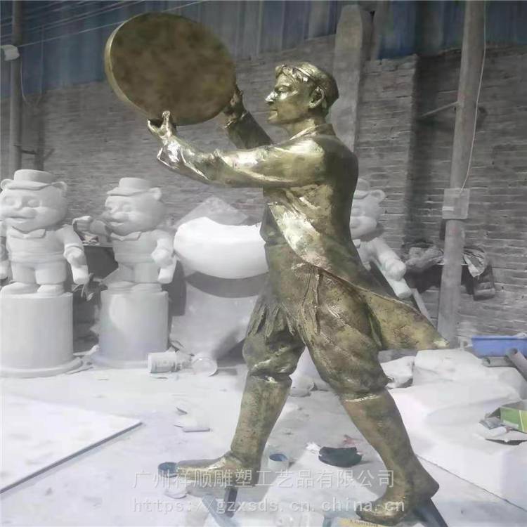 供应校园文化人物石雕 玻璃钢卡通戏曲人物雕塑 产地货源 祥顺雕塑